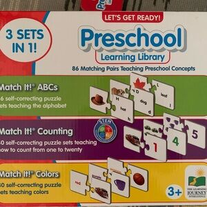 Preschool match it puzzle cards